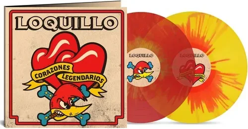 Виниловая пластинка Loquillo - Corazones Legendarios - Red & Yellow Splatter Vinyl [New Vinyl LP] Co