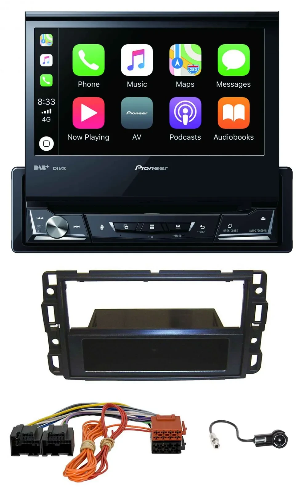 Pioneer DVD Bluetooth DAB USB MP3 Autoradio für Cadillac BLS (2006-2010)