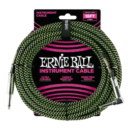 Инструментальный кабель Ernie Ball 6082 5.5м Braided Green