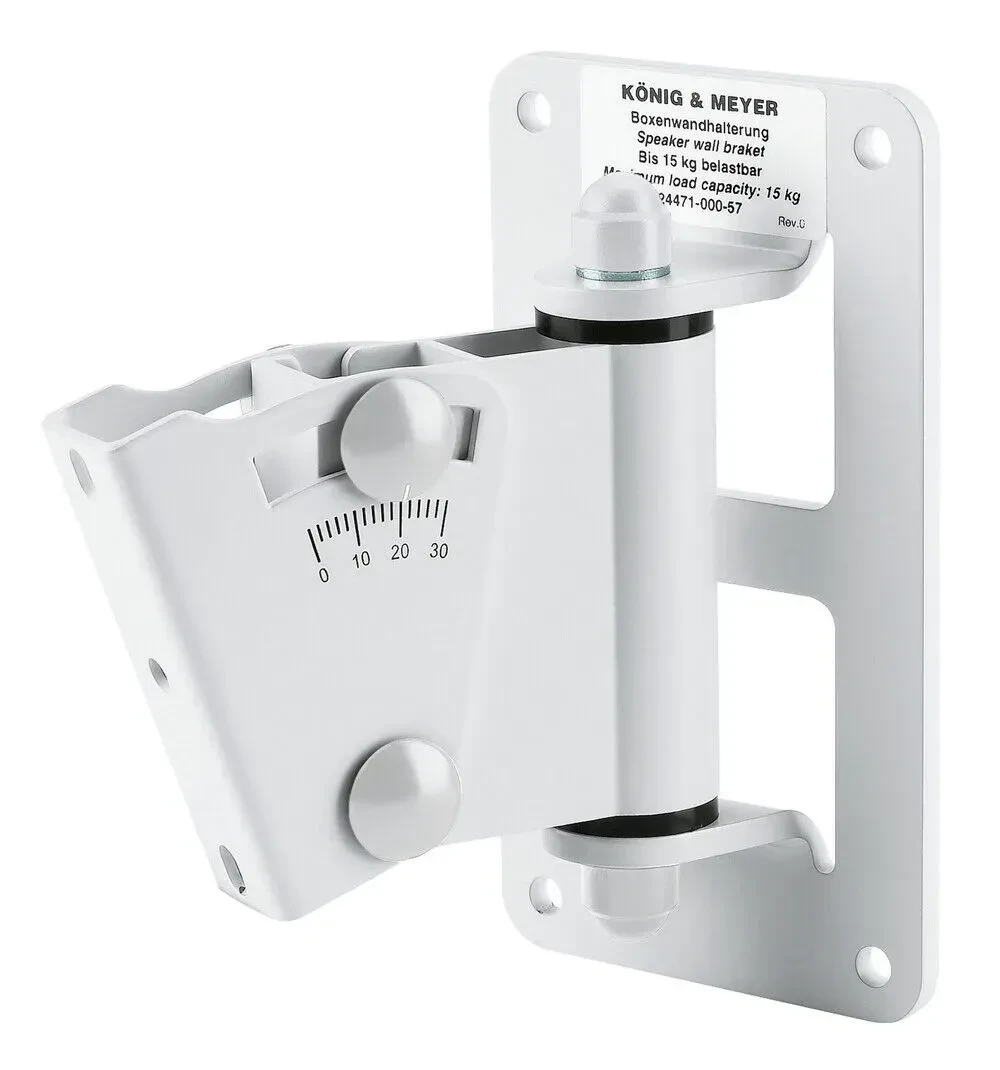 Крепление для акустики K&M 24471 белый, до 15 кг, настенное, без адаптерной пластины