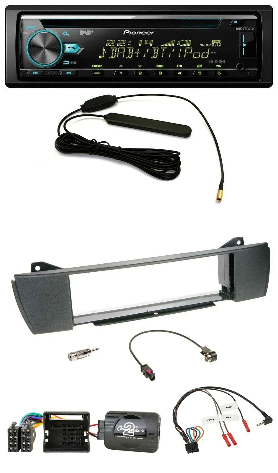 Pioneer CD MP3 Lenkrad DAB USB Autoradio für BMW Z4 E85 2003-2008