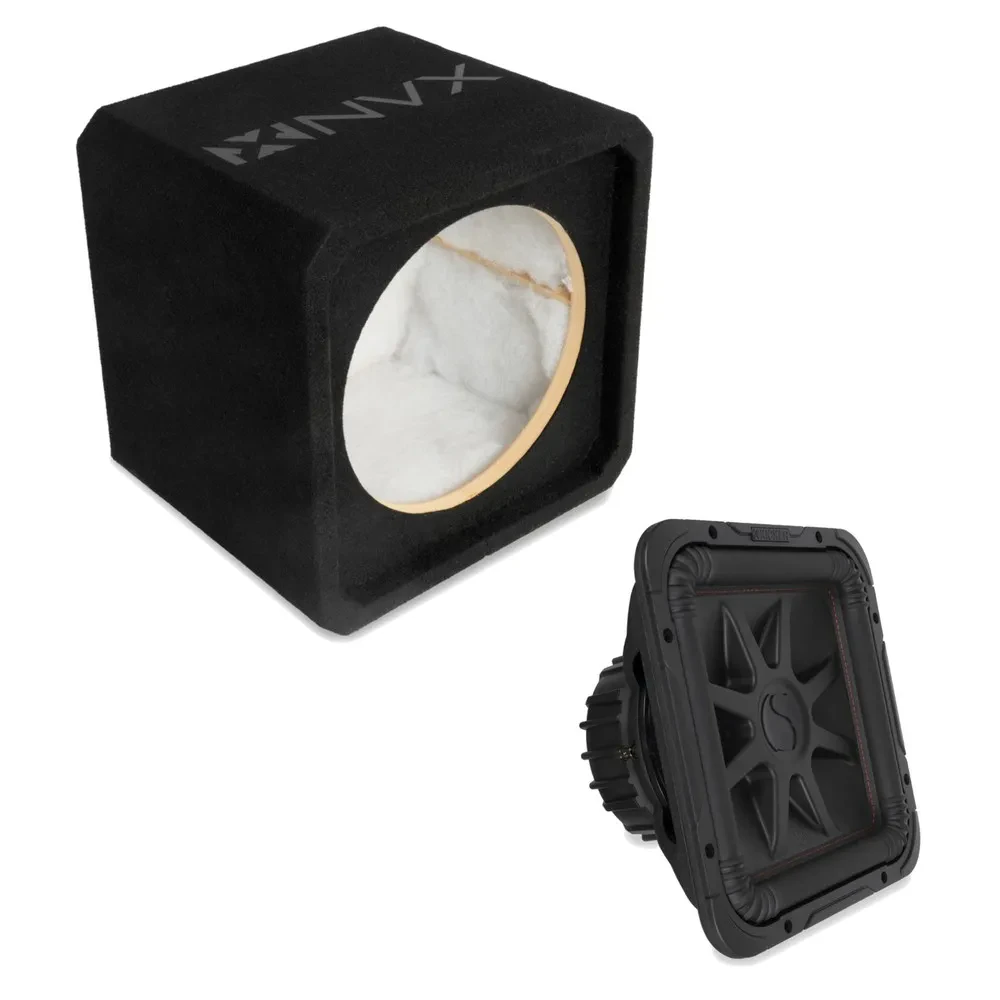 NVX NE121S Single 12" Sealed 3/4" MDF Sub Enclosure w/ Solo-Baric L7R Subwoofer