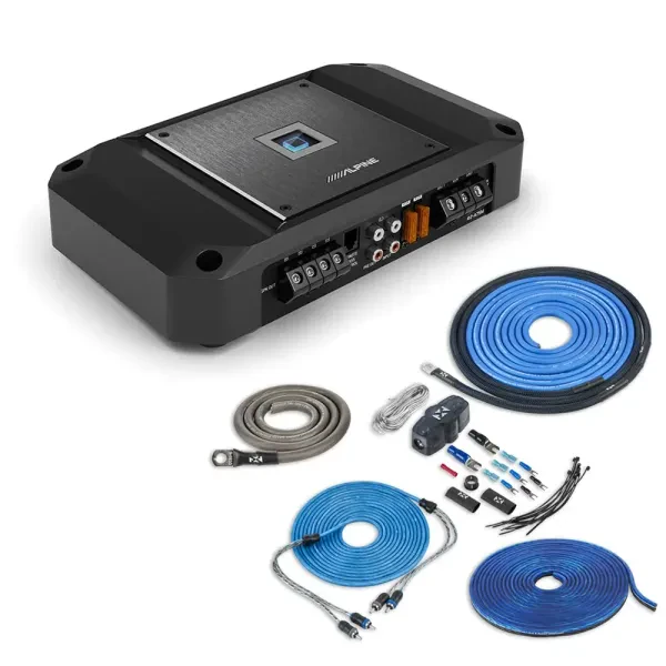 Alpine R2-A75M | 750W RMS Class-D 4-Channel Amplifier w/ Amp Kit