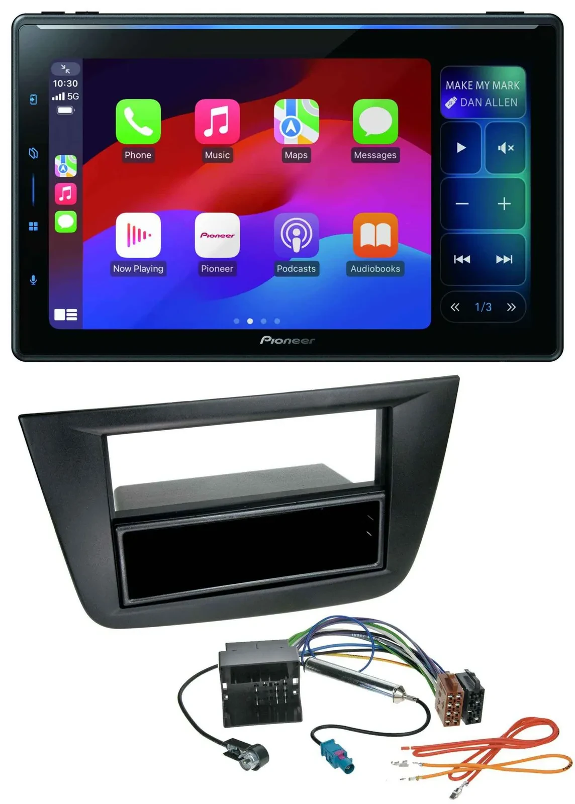 Pioneer Bluetooth DAB MP3 USB Autoradio für Seat Toledo Altea ab 05 schwarz