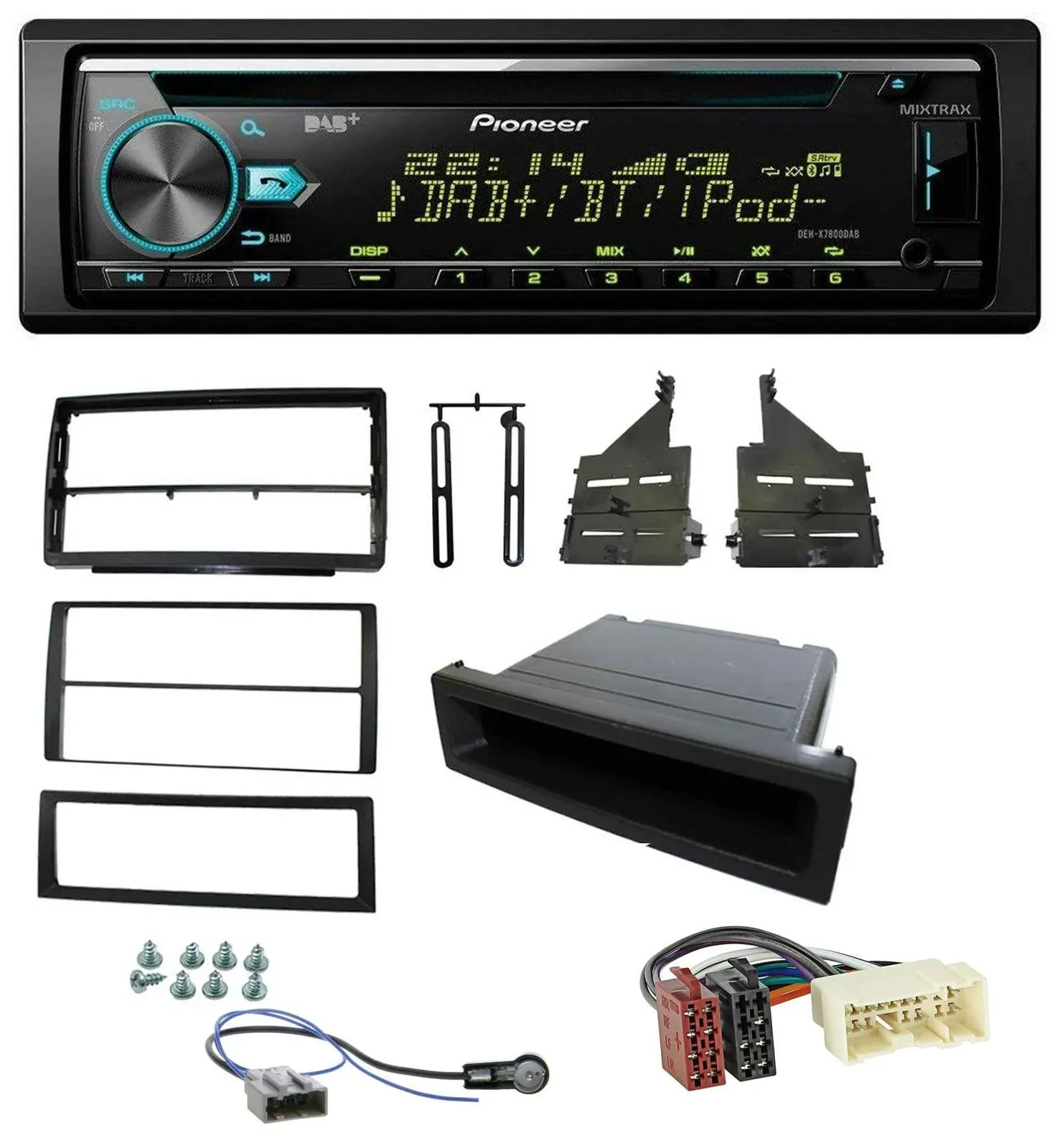 Автомагнитола Pioneer DAB, MP3, CD, USB, Bluetooth для Nissan Altima (L31, 2005–2006)