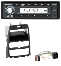 Continental MP3 AUX USB DAB 1DIN Autoradio für Hyundai Genesis BK 10-12 Klimaaut