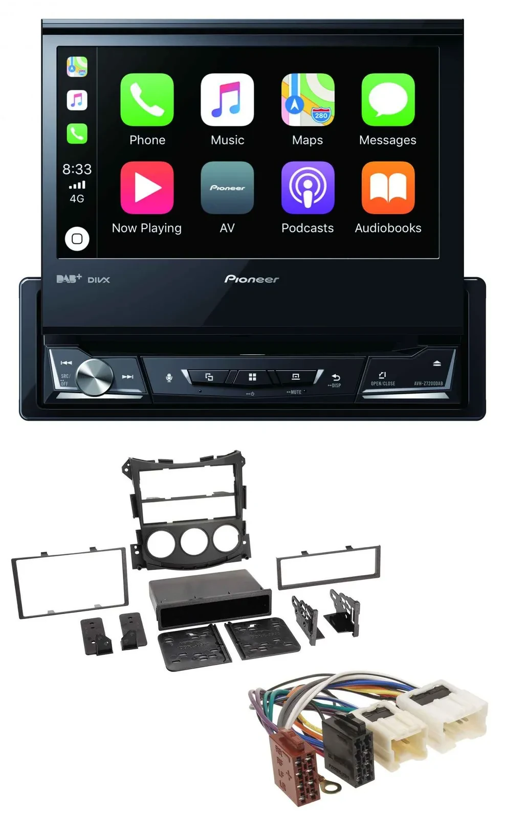 Pioneer DVD Bluetooth DAB USB MP3 Autoradio für Nissan 370Z (ab 2009)