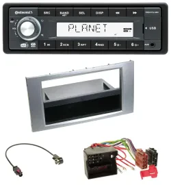 Continental MP3 AUX USB DAB 1DIN Autoradio für Ford Kuga Fusion Transit 05-12 si
