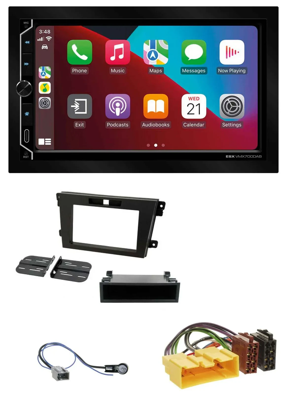 ESX 2DIN DAB USB MP3 Bluetooth Autoradio für Mazda CX-7 (2008-2010)