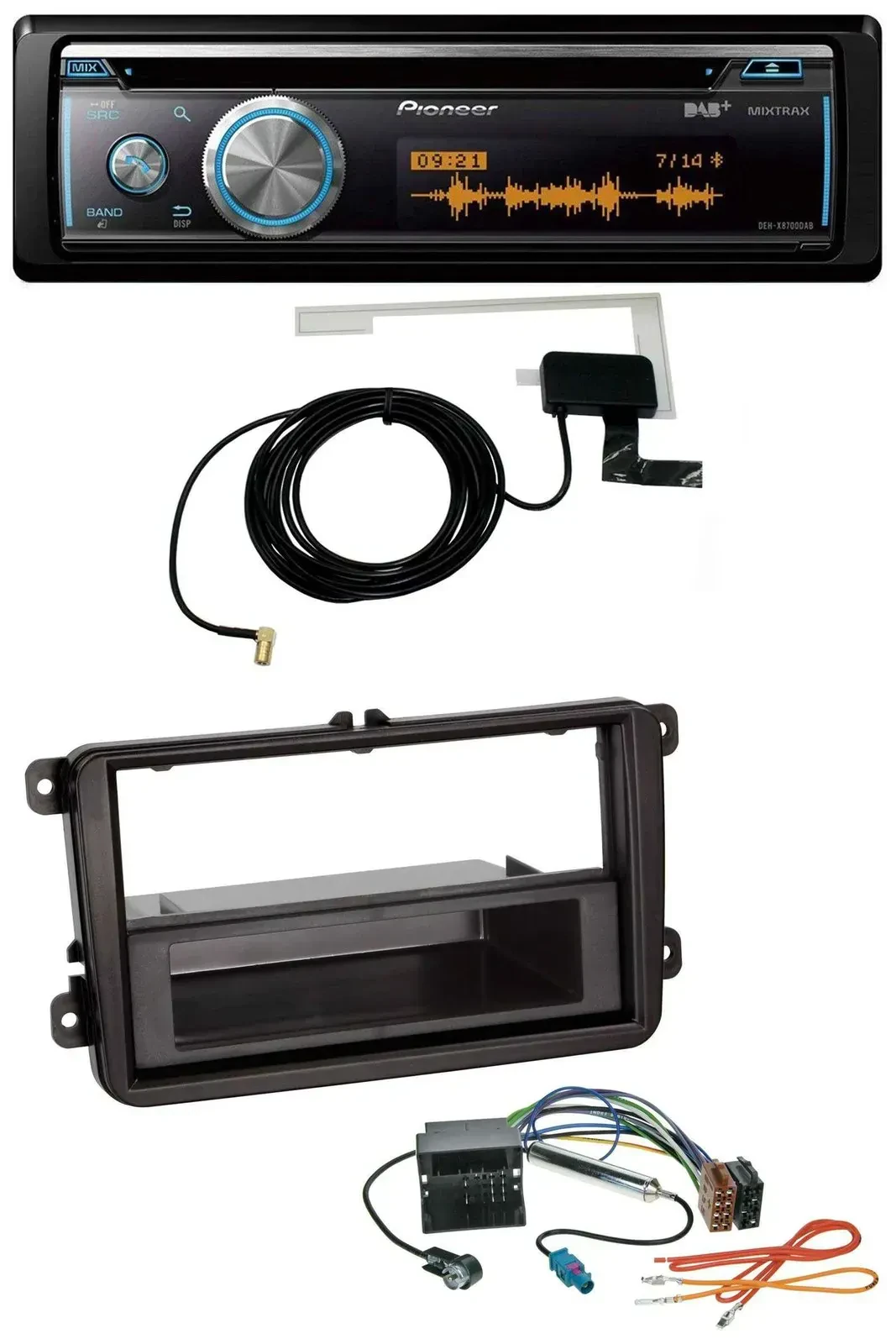 Автомагнитола Pioneer Bluetooth DAB MP3 USB CD для Skoda Fabia/Octavia/Rapid/Roomster