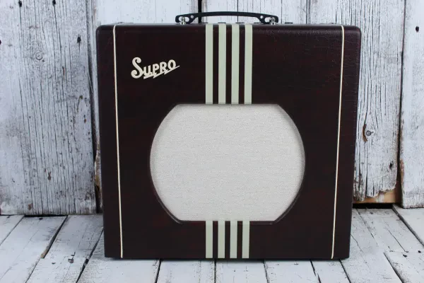 Supro Delta King 12 Burgundy & Creme Limited Edition Electric Guitar Amplifier