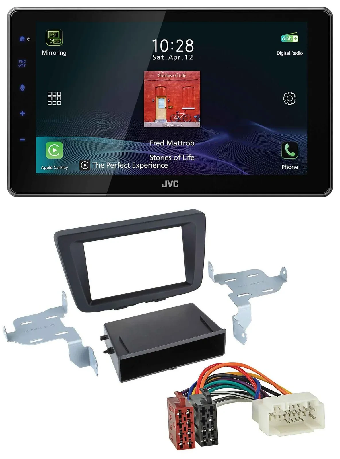 Автомагнитола для Suzuki Baleno (EW, с 2016) JVC DAB, MP3, Bluetooth, USB