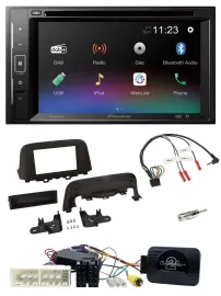 Pioneer Bluetooth Lenkrad USB 2DIN DAB DVD Autoradio für Hyundai Kona ab 2013