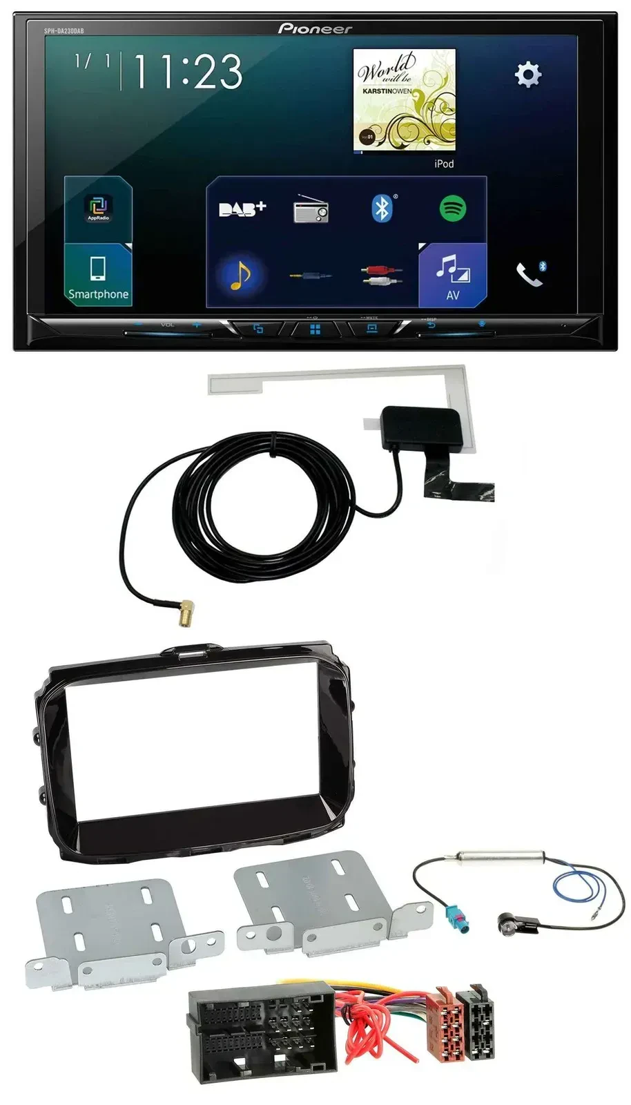 Автомагнитола Pioneer 2DIN DAB USB MP3 Bluetooth для Alfa Giulietta