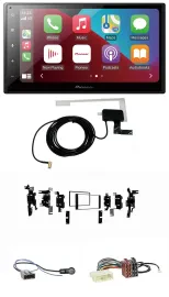 Pioneer USB Bluetooth DAB MP3 2DIN Autoradio für Nissan Micra 2013-2017 schwarz