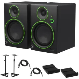 Mackie 2x CR5-XBT 5" Multimedia Monitors with Accessories Kit #CR5-XBT AK