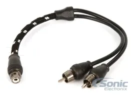 Rockford Fosgate RFITY-1F Y-Adapter 1 Female to 2 Male OFC Cable