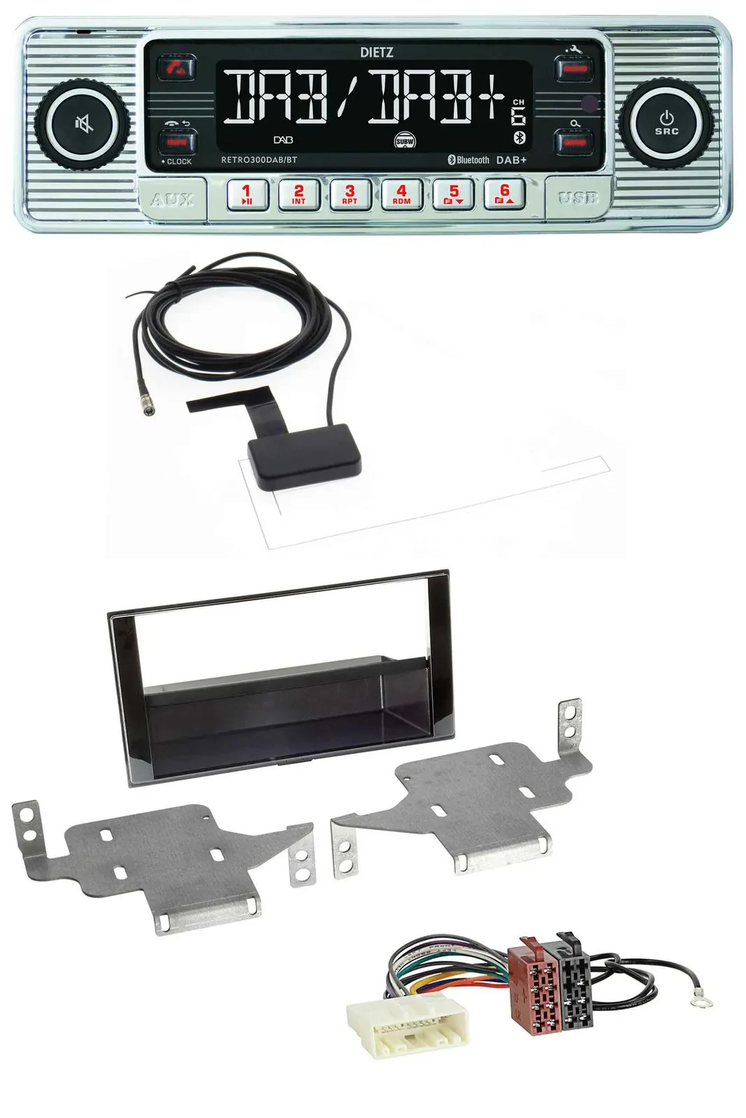 Dietz Bluetooth USB MP3 DAB Autoradio für Nissan Juke (ab 2014)