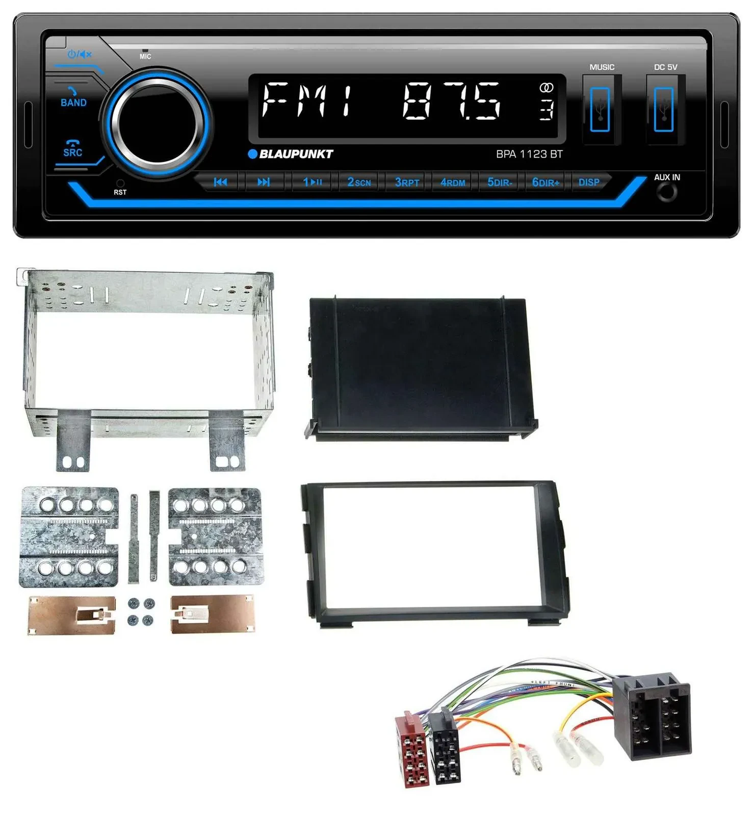 Blaupunkt MP3 Bluetooth USB AUX Autoradio für Kia Ceed 09-12 proCeed 11-13