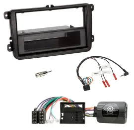 Einbauset Lenkradadapter DIN Autoradio für Skoda Fabia 5J 2007-2014