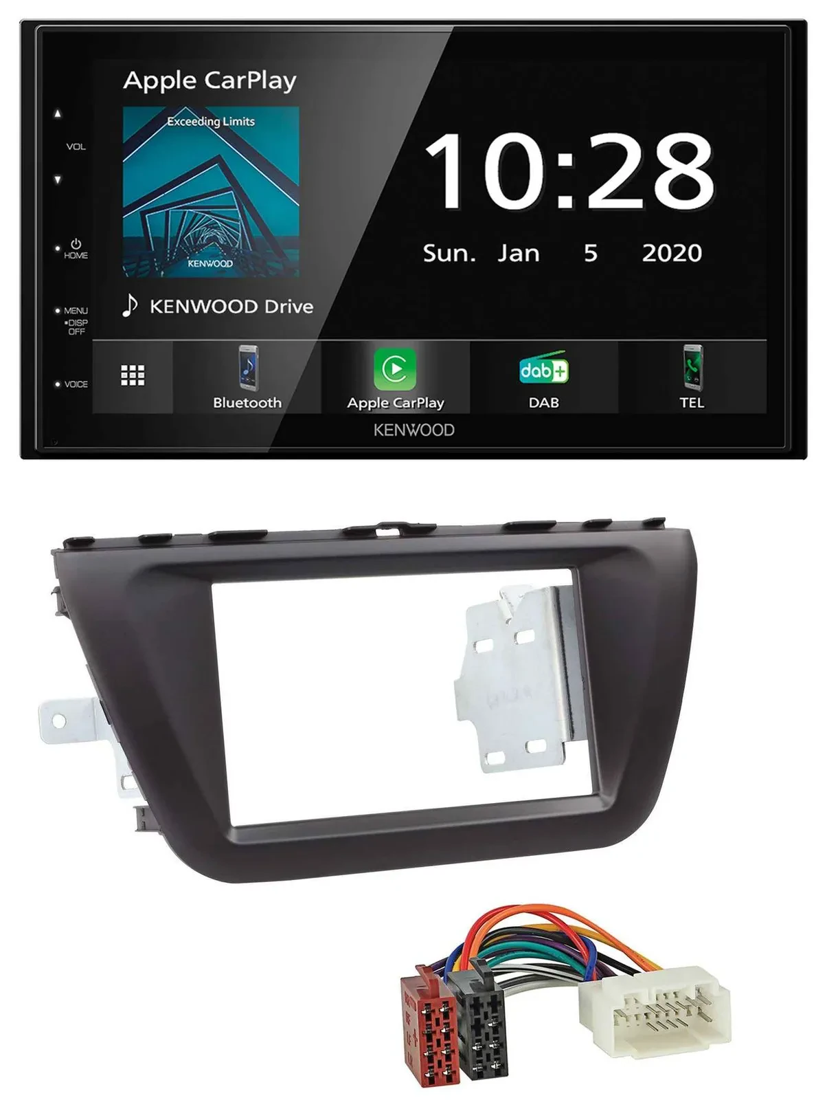 Kenwood Bluetooth MP3 DAB USB 2DIN Autoradio für Suzuki SX4 (ab 2013)