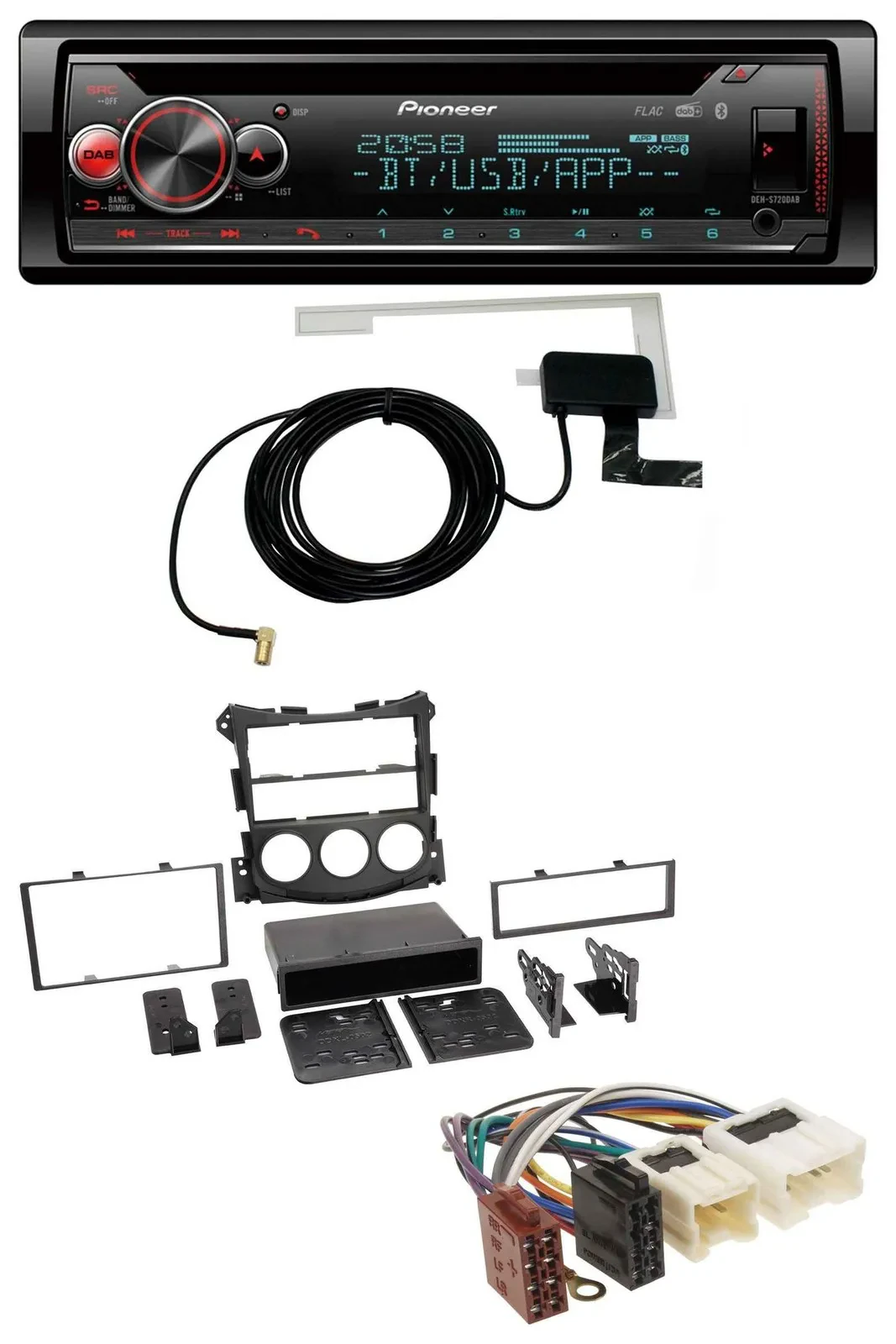 Pioneer DAB CD MP3 USB Bluetooth Autoradio für Nissan 370Z (ab 2009)