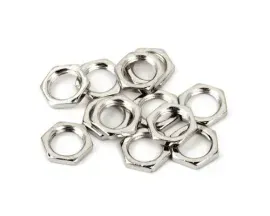 (12) Genuine Fender CTS Pot/Potentiometer Mounting Guitar Hex Nut, Nickel