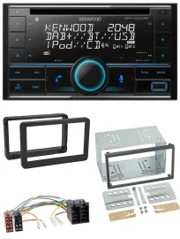 Kenwood CD 2DIN DAB USB MP3 Bluetooth Autoradio für Alfa Romeo 159 Spider Brera