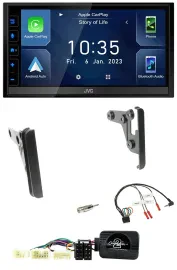JVC DAB Bluetooth Lenkrad USB 2DIN Autoradio für Toyota RAV 4 2001-2005