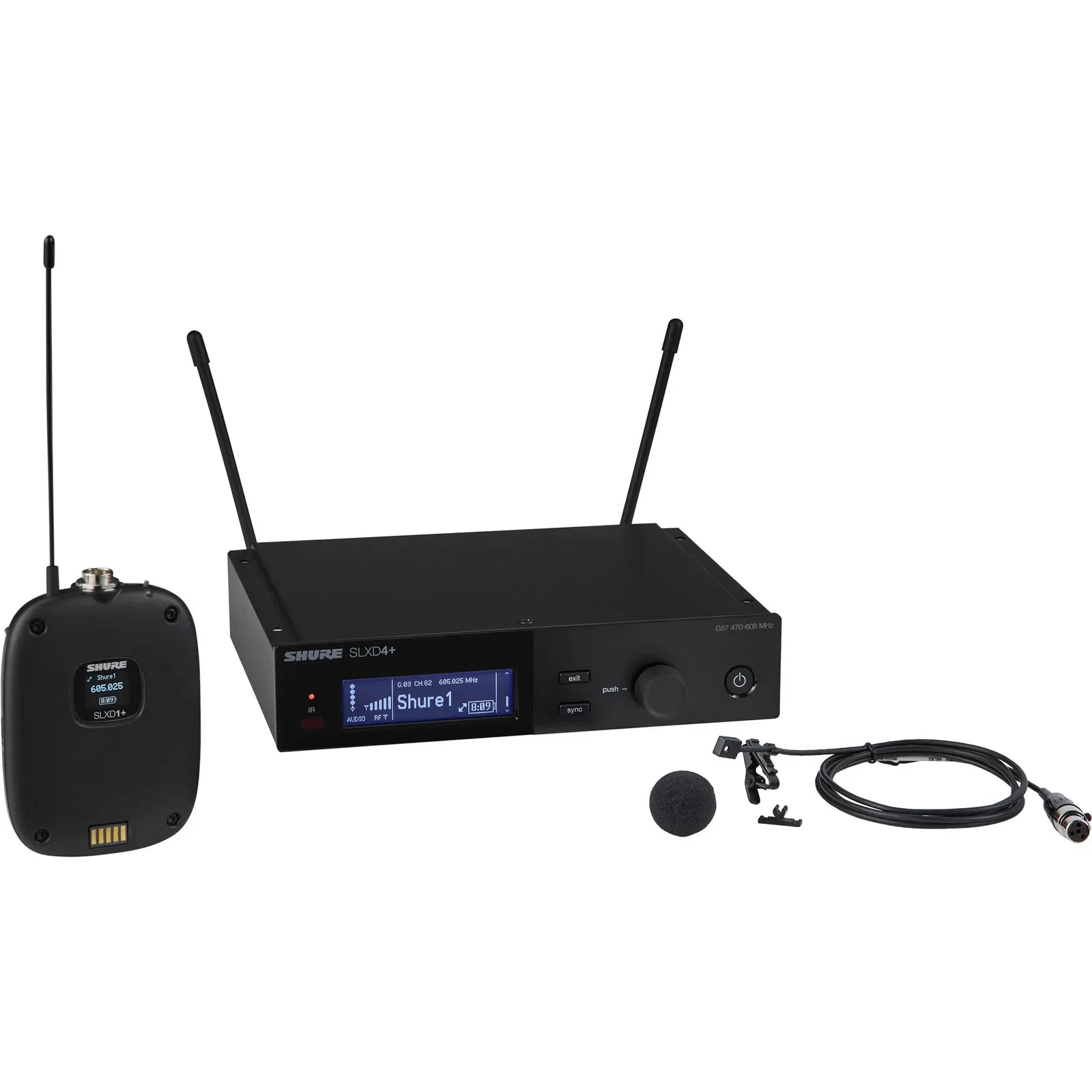 Shure SLXD14+/93 Lavalier Wireless Microphone System