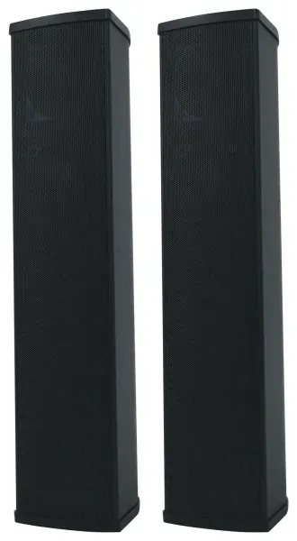 (2) Rockville WET ARRAY 5 BLACK Line Array Speakers For church/School/Auditorium