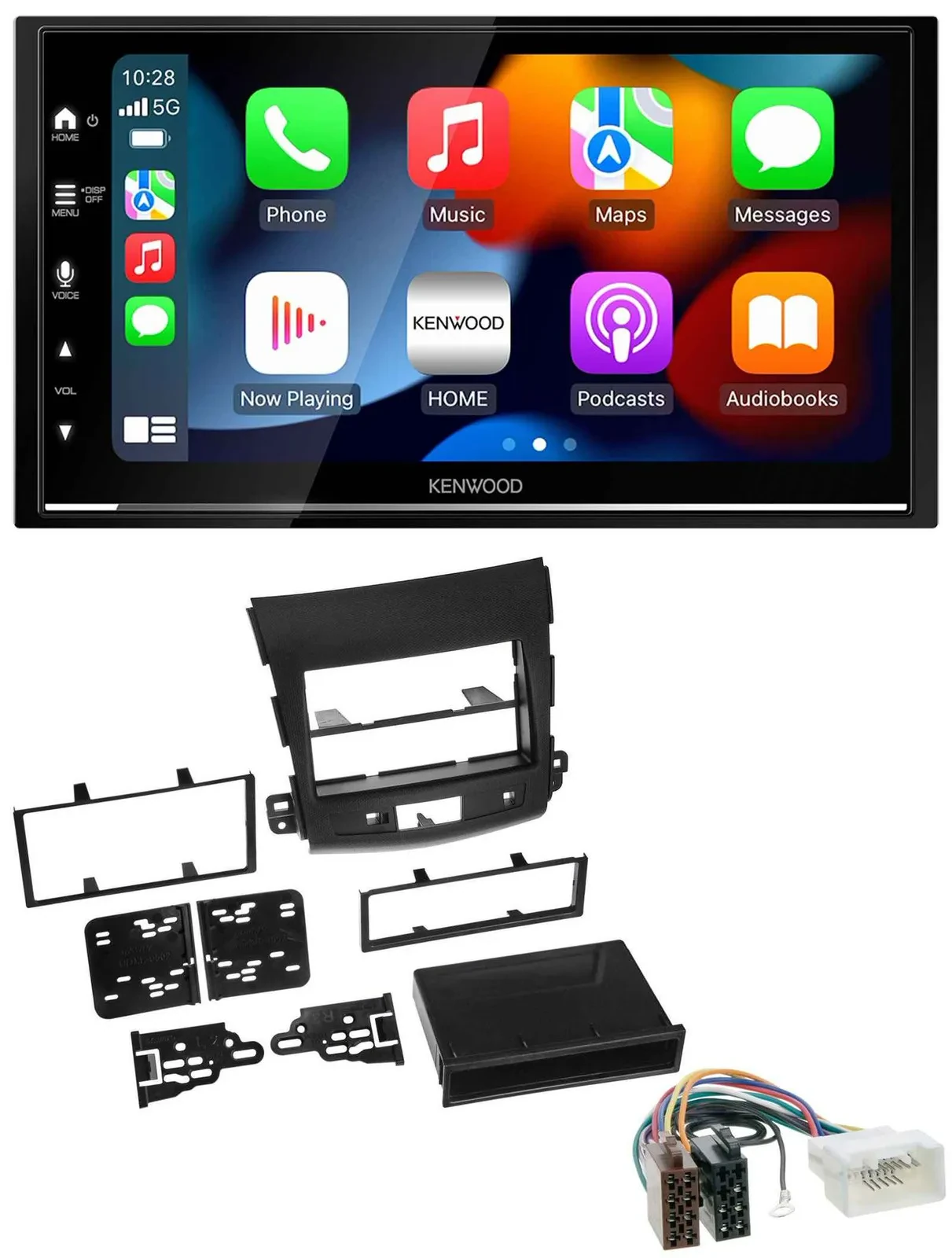 Kenwood DAB USB Bluetooth 2DIN MP3 Autoradio für Citroen C-Crosser Mitsubishi Ou