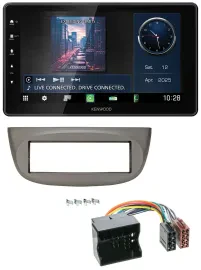 Kenwood MP3 Bluetooth USB DAB Autoradio für Renault Twingo 07-14 beige-grau