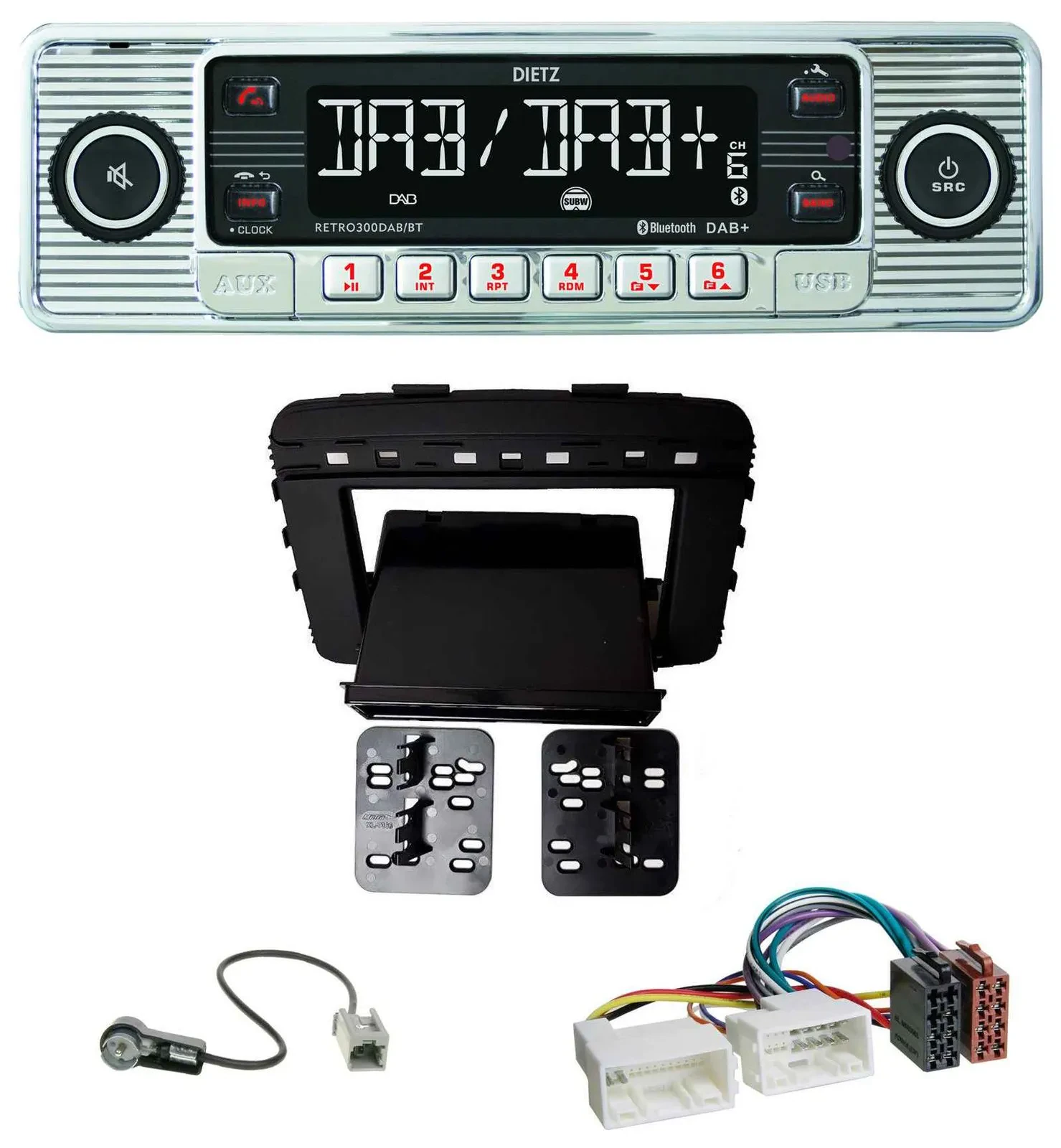 Dietz Bluetooth MP3 DAB USB Autoradio für Kia Sorento (UM, ab 03/2015)