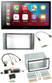 Pioneer USB Lenkrad DAB 2DIN Bluetooth Autoradio für Ford Kuga 2008-2012 silber