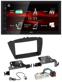 Автомагнитола для Hyundai ix35 (с 2013) JVC 2-DIN, USB, Bluetooth, MP3, DAB