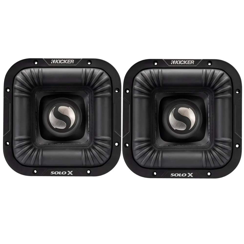 (2) Kicker L7X82 8" SoloX Series Dual 2-ohm Subwoofer