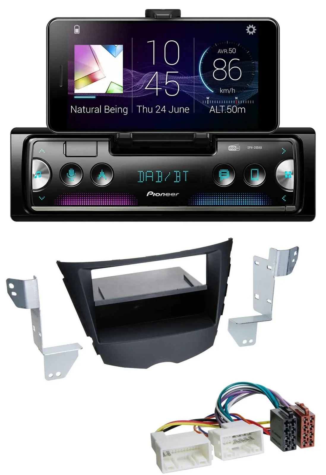 Автомагнитола Pioneer USB MP3 Bluetooth DAB для Hyundai Veloster (с 2011)