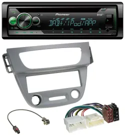 Pioneer USB MP3 DAB AUX CD Autoradio für Renault Megane 3 (12-14) - grau