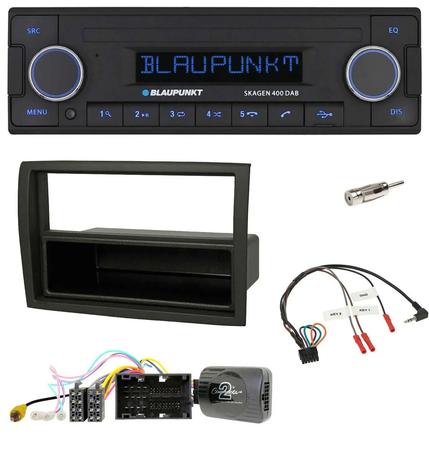 Blaupunkt DAB USB Bluetooth Lenkrad Autoradio für Citroen Jumper 2014-2021 schwa