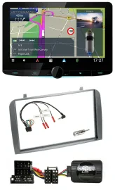 Kenwood Bluetooth DAB TMC 2DIN Lenkrad USB Navigation für Alfa Romeo GT 147 2000