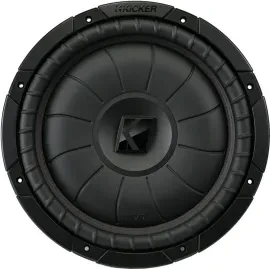 Kicker 52CVT124 12" CompVT Series Single 4-ohm Shallow Car Subwoofer