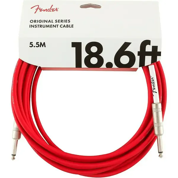 Инструментальный кабель Fender Original Series Straight/Straight 18.6' Fiesta Red