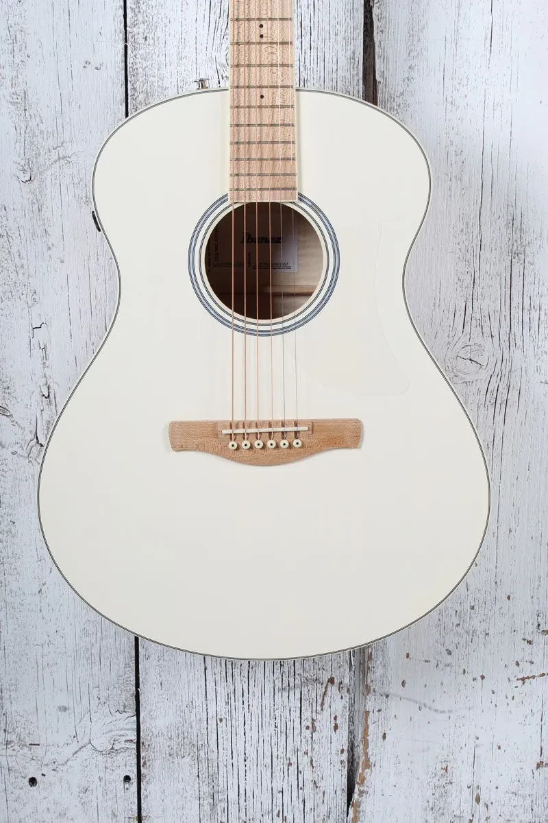 Ibanez AAM370M2E Acoustic Electric Guitar Transparent Antique White Peach Fuzz