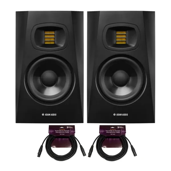 Adam Audio T5V Active Nearfield Monitor 2 Pack Bundle