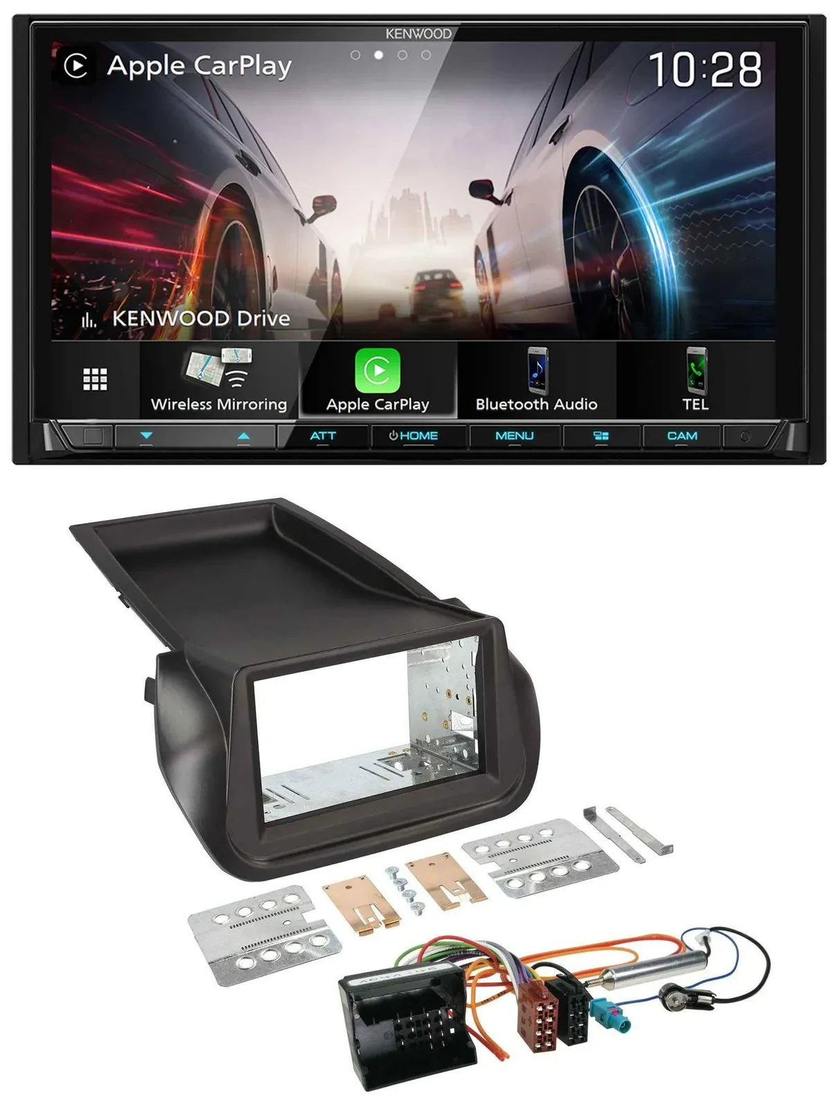 Kenwood MP3 2DIN USB DAB Bluetooth Autoradio für Citroen Nemo Peugeot Bipper