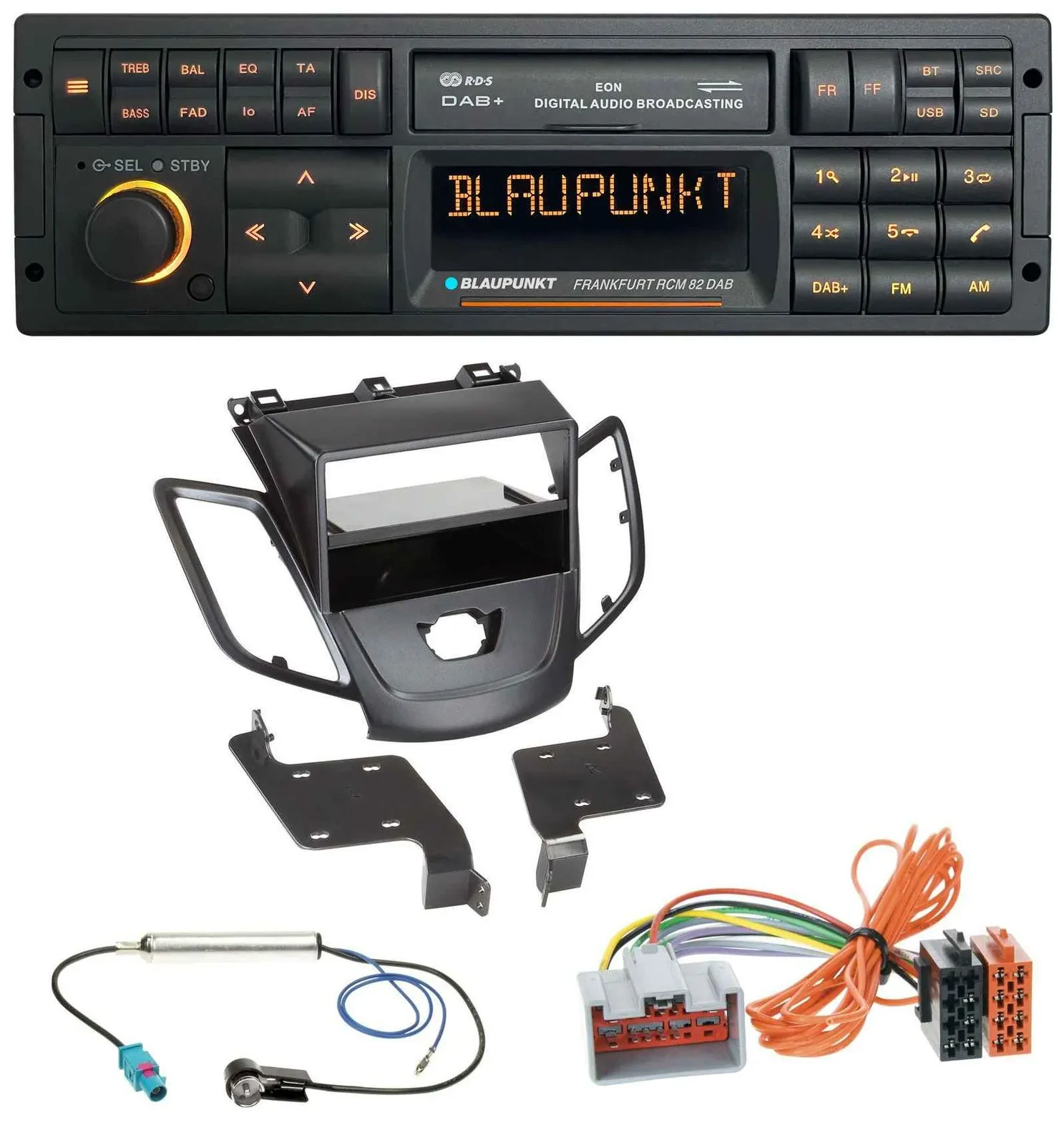 Blaupunkt USB DAB SD MP3 Bluetooth Autoradio für Ford Fiesta JA8 08-10 ohne Disp