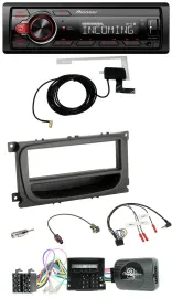 Автомагнитола для Ford Mondeo/S-Max 2007–2014 Pioneer DAB, Bluetooth, USB, поддержка кнопок на руле, черная, с CAN-шиной