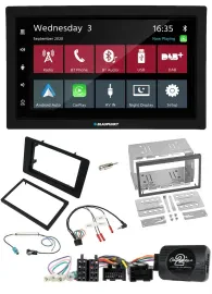 Blaupunkt DAB Bluetooth USB Lenkrad 2DIN Autoradio für Saab 9-5 2008-2010