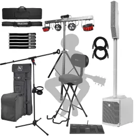 Electro-Voice EVOLVE 30M White Column PA Speaker Performer Guitarist Light Pack